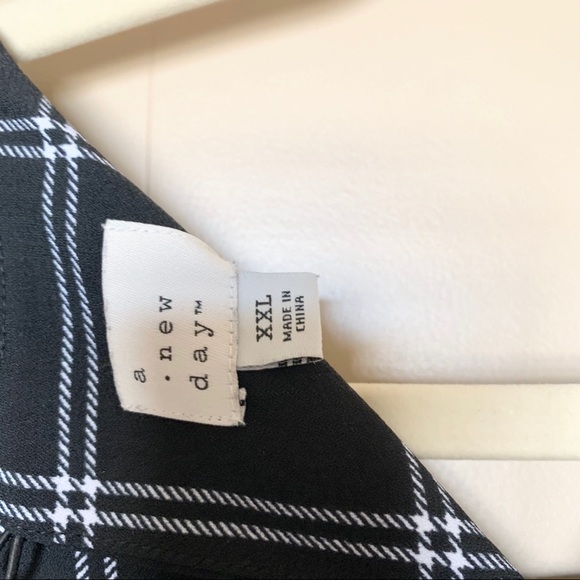 A New Day Black Plaid Dress - Picture 3 of 3